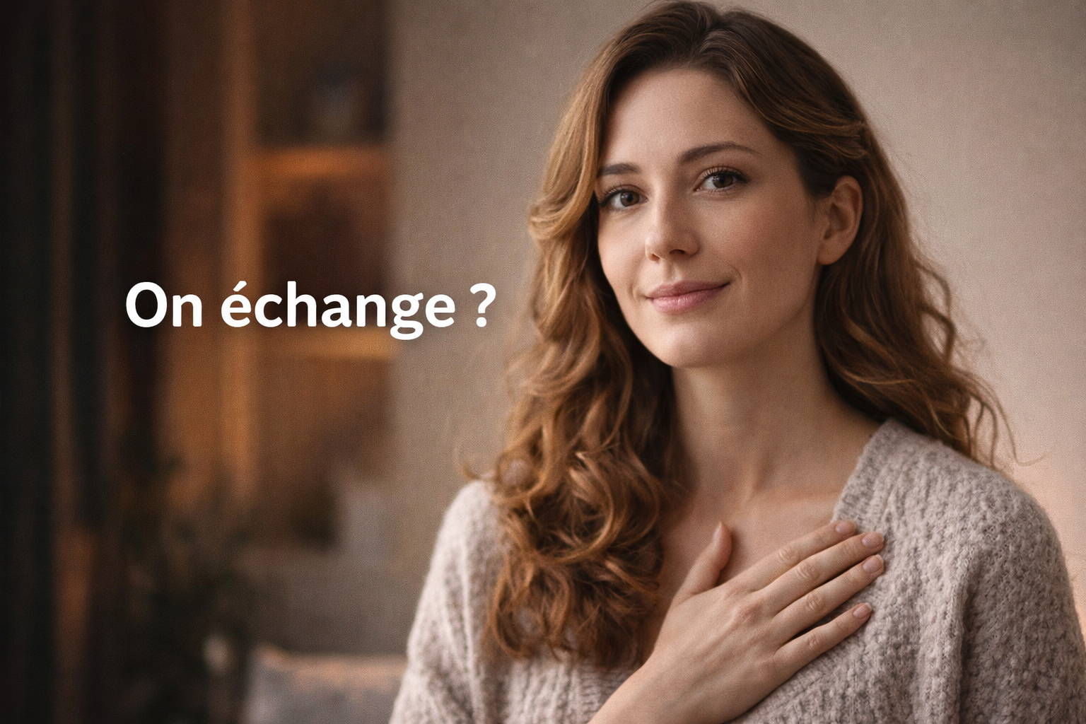 Personne apaisée, respiration plus calme