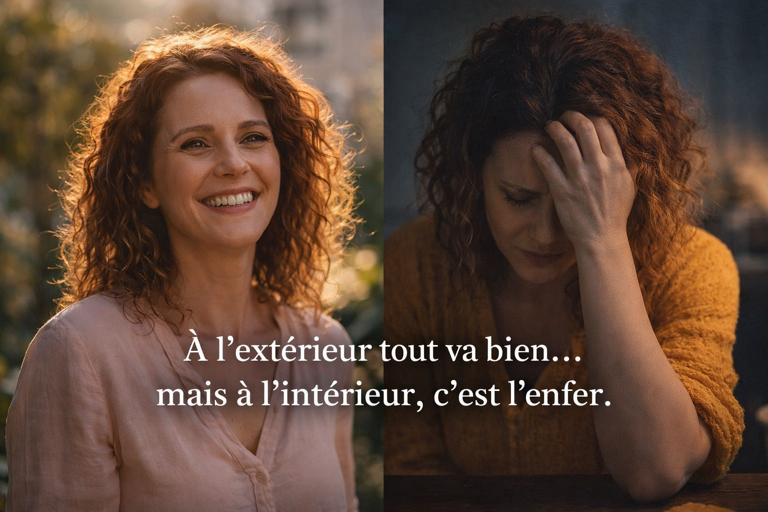 Dissonance entre apparence extérieure et ressenti intérieur